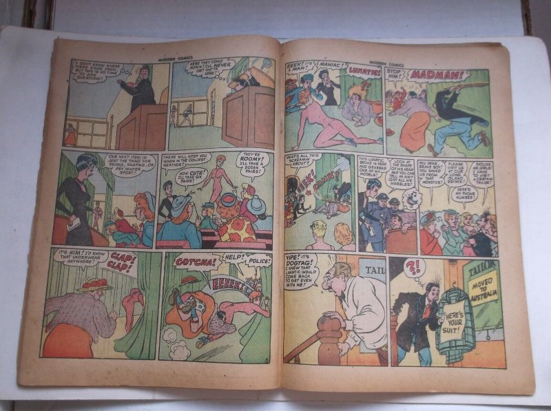 QUALITY COMICS GROUP: MODERN COMICS #80, RARE/HTF GOLDEN AGE, 1948, GD- (1.8)!!! 