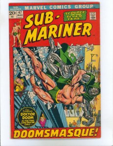 Sub-Mariner #47 (1972) Namor battles Doctor Doom