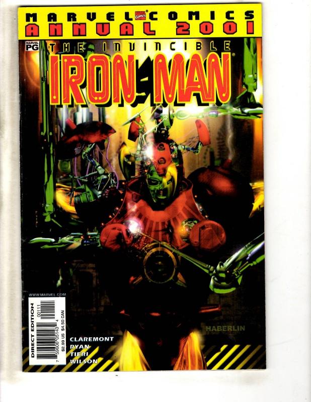 11 Iron Man Marvel Comics ANNUALS # 9 10 11 12 13 14 15 99' 00' 01' + 2020  CR37