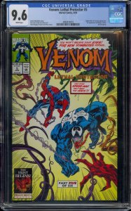 VENOM LETHAL PROTECTOR #5 CGC 9.6 1ST PHAGE LASHER RIOT AGONY