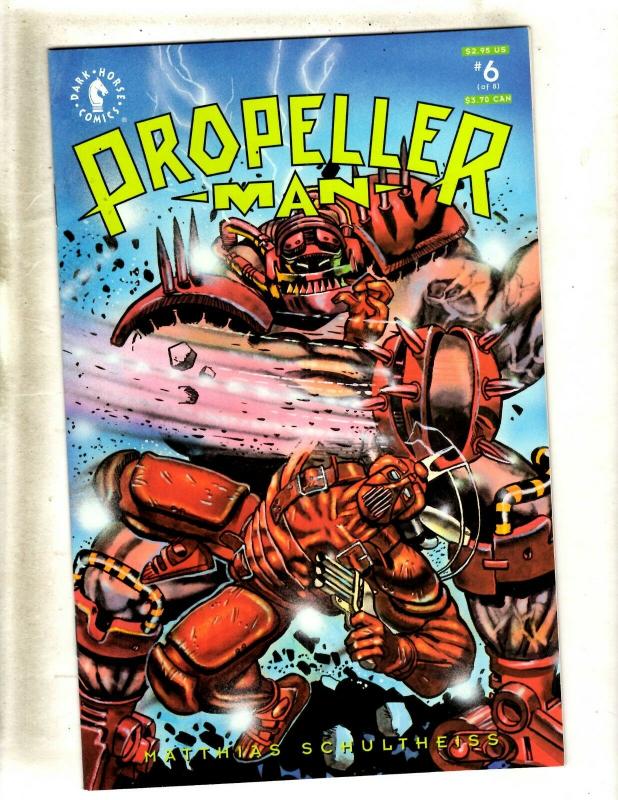 Lot Of 8 Propeller Man Dark Horse Comic Books # 1 2 3 4 5 6 7 8 Limited Ser. FM8