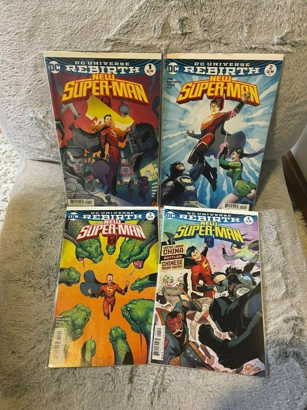 Lot of 4 Books New Superman #1-4 DCU Rebirth 