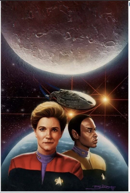 Keith Birdsong Star Trek: Voyager #17 , Paperback Cover Painting Original Art