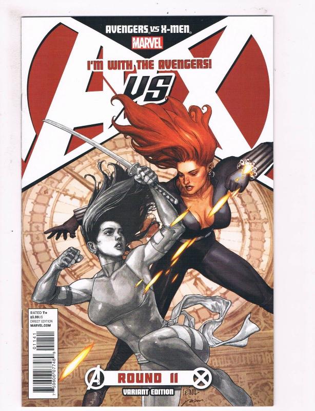 Avengers Vs X-Men # 11 NM 1st Print YU Variant Marvel Comic Book B&W Team S65