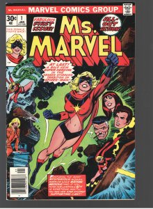 MS MARVEL 1 F/VF 7.0 SHARP! 1970s Marvels are 50 years old!