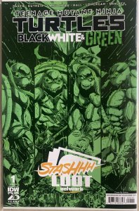 TEENAGE MUTANT NINJA TURTLES BLACK WHITE & GREEN  #1 | ESKIVO STASHHLOOT EXC.