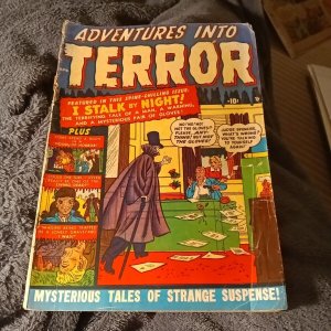 Adventures Into Terror 3 1951-Atlas Timely Golden Age Horror Werewolf Fear story 