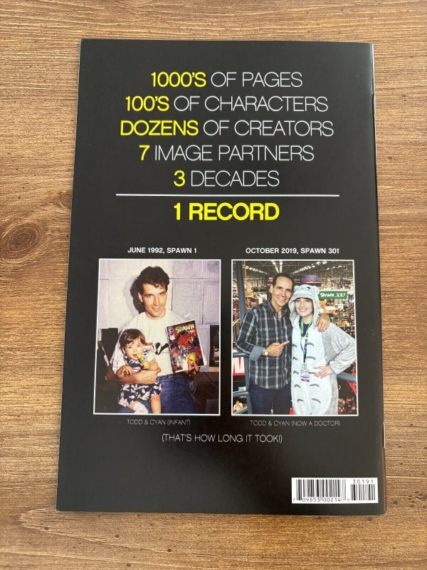 Spawn # 301 NM 1st Print Variant Cover Image Comic Book Todd McFarlane 9 J288