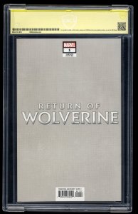 Return of Wolverine #1 CBCS NM- 9.2 Signed SS Adi Granov & Charles Soule