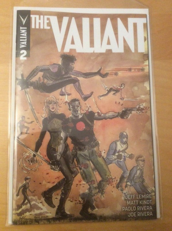 THE VALIANT 2,NM+ (9.4 - 9.6) 1ST PRINT, 1:20 LEMIRE & KINDT VARIANT 