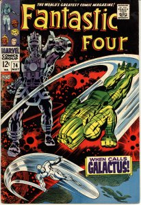 Fantastic Four #74 (1968) SILVER SURFER AND GALACTUS!