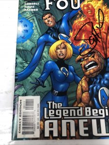 Fantastic Four (1998) # 1 (VF/NM) Variant • Signed Scott Lobdell • Marvel Comics