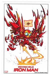 Invincible Iron man Cover by Skottie Young