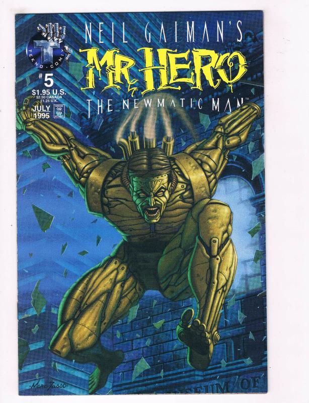 Neil Gaimans Mr Hero #5 NM Tekno Comix Comic Book July 1995 DE28