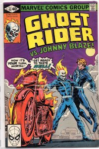 Marvel Comics Ghost Rider #43 Ghost Rider vs. Johnny Blaze Infantino Art
