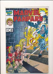 Marvel Comics SET of 6 #26-#31 MARVEL FANFARE FINE/VERY FINE (SIC305)