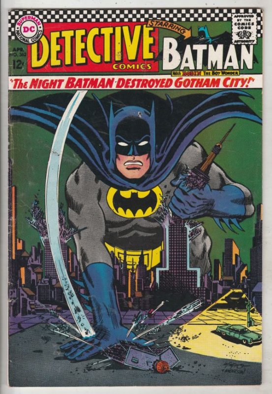 Detective Comics #362 (Apr-67) FN/VF+ High-Grade Batman, Robin