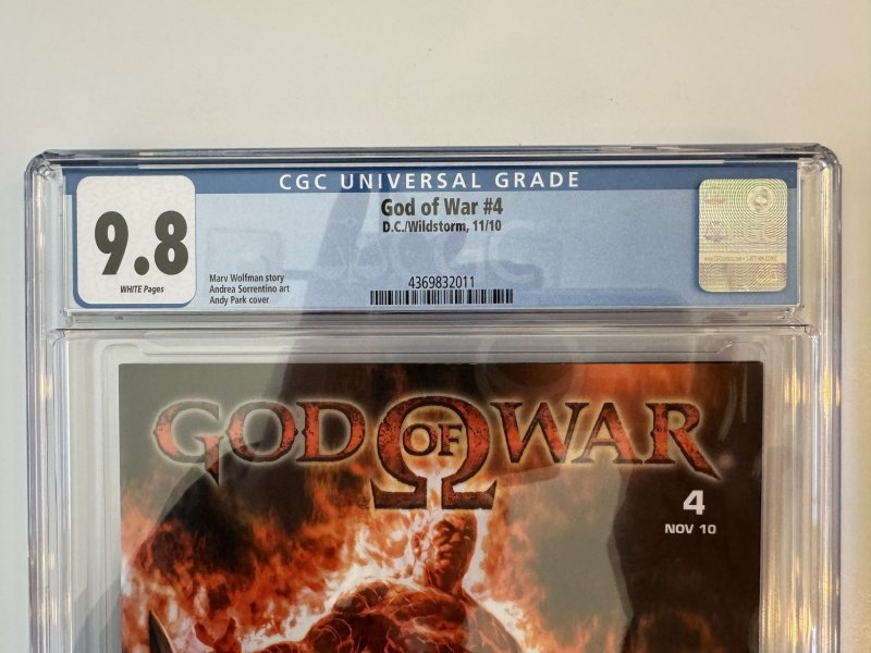 God Of War  #4 CGC 9.8 - DC/Wildstorm  (2010)