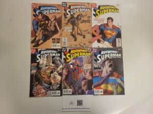 6 Adventures of Superman DC Comic Books #630 631 632 633 634 638 86 TJ27