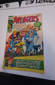 The Avengers #75 (1970)quicksilver/Scarlett witch are back. See description