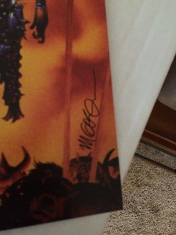 Bob Mcleod Signed Autograph Lithiograph Of Conan The Barbarian 