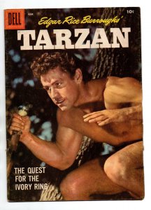 Tarzan #93 - Gordon Scott Photo Cover - Edgar Rice Burroughs - Dell - 1957-VG/FN