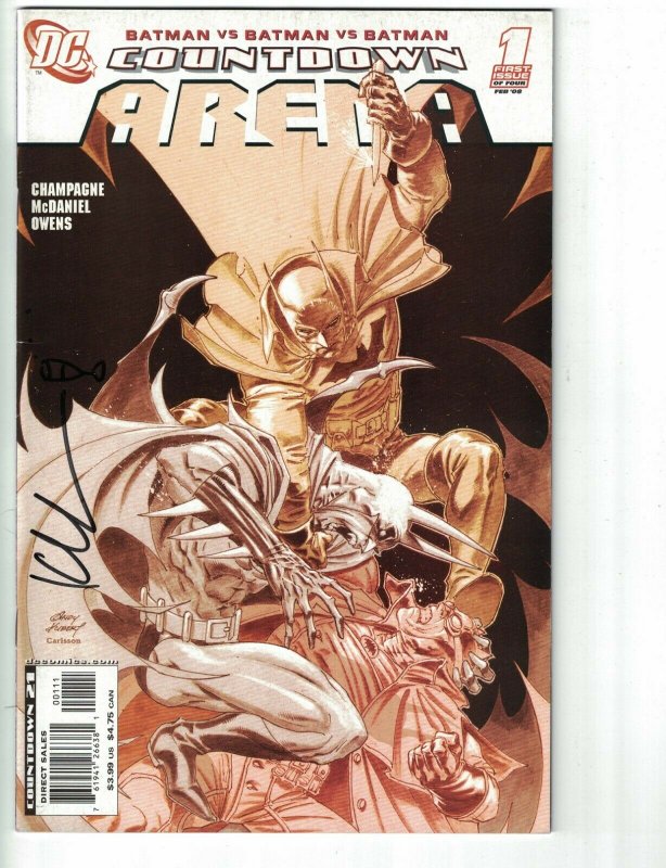Countdown: Arena #1 FN signed by Keith Champagne - DC - Batman - Superman
