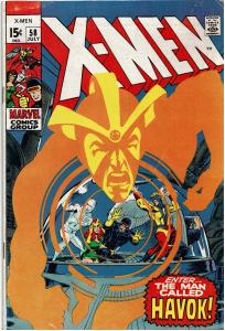 X-Men #58, 5.5, 1st Havok, Signed by Neal Adams