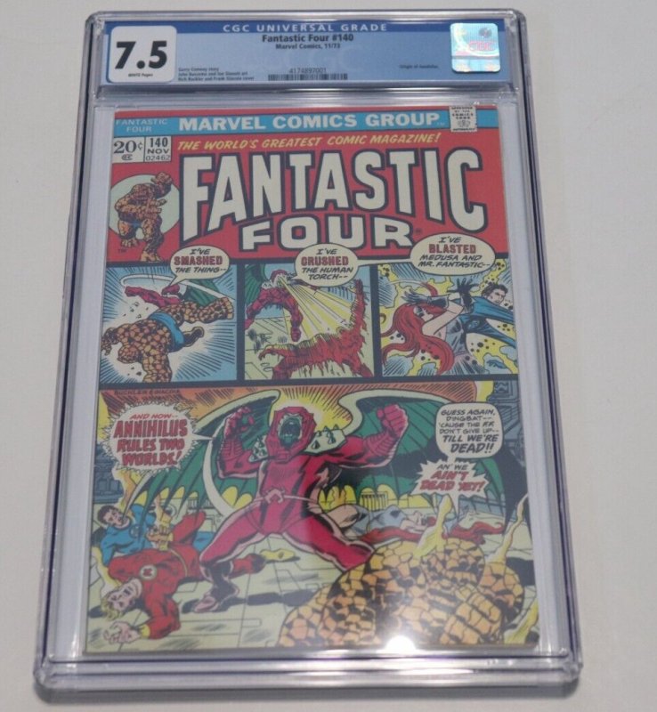 Fantastic Four #140 CGC 7.5 1973