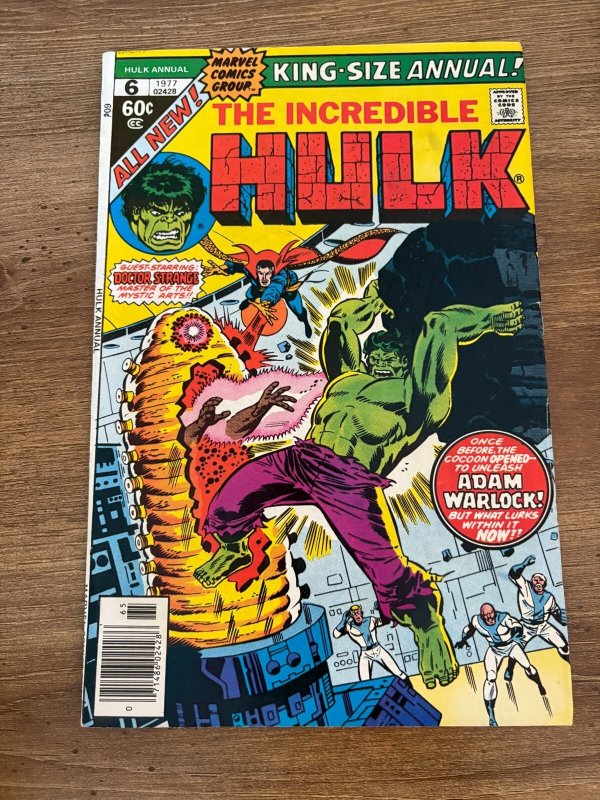 The Incredible Hulk King Size Annual # 6 VF- Marvel Comic Book  16 J367