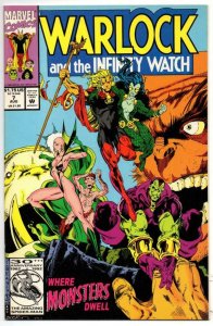 WARLOCK & THE INFINITY WATCH #7  NM, Jim Starlin Thanos 1992, Marvel