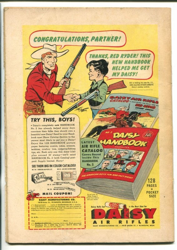 BLAZE CARSON #4 TWO GUN KID MARVEL RED RYDER BACK COVER VG