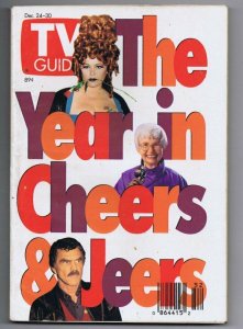 ORIGINAL Vintage December 24, 1994 TV Guide No Label Roseanne Barr Burt Reynolds