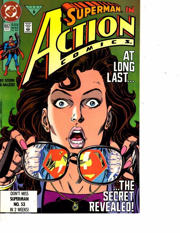 Lot Of 2 DC Comic Books Action Comics Superman #662 and Ambush Bug #1   ON6