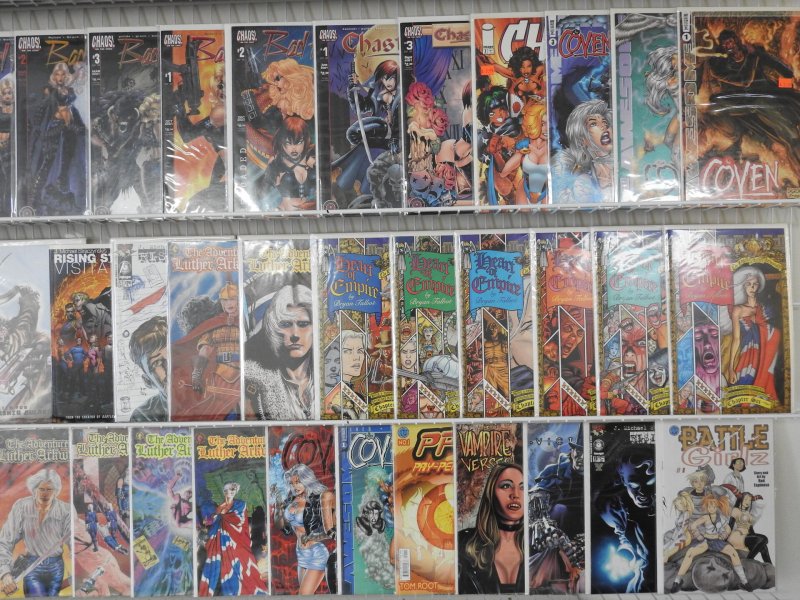 Huge Lot 140+ Comics W/ signed Violent Messiahs, Sam and Twitch+ Avg VF/NM Con.