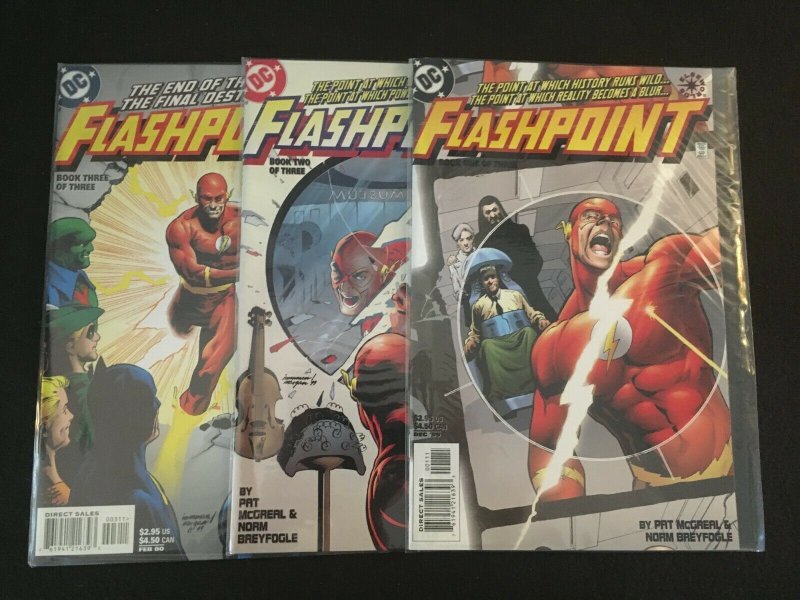 FLASHPOINT #1, 2, 3 Complete Mini-Series, VFNM Condition