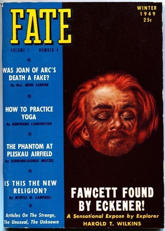 FATE-1949-Winter-PULP-Mystery-Exploitation-Strange-Unusual-Unknown-Expose-Fly...