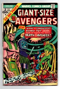 Giant-Size Avengers #2 - Kang - Captain America - Thor - Iron Man - 1974 - VF