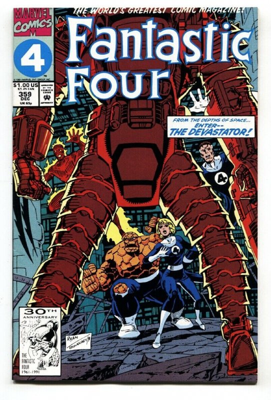 Fantastic Four #359-1991-First appearance DEVOS THE DEVASTATOR.