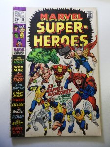 Marvel Super-Heroes #21 (1969) VG/FN Condition stains fc