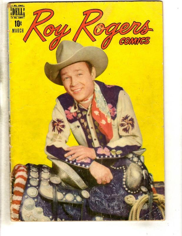 Roy Rogers Comics # 3 VG/FN Dell Golden Age Comic Book Trigger 1948 Western JL18 