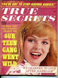 True Secrets 9/1964-Teen gang runs wild-cheap thrills-brother-in-law affair-VG-