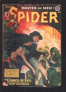 Spider 10/1940-Popular--Council of Evil-The Spider back in traditional mask...