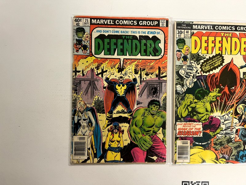2 The Defenders Marvel Comic Books# 40 75 Avengers Spiderman Hulk Thor 20 JS11