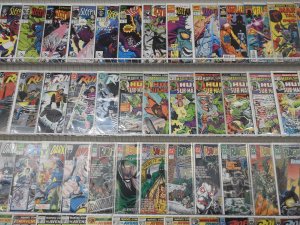 Huge Lot 140+ Comics W/ Spiderman, ROM, Darkhawk, Robin+ Avg Fine Condition!!