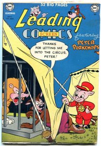 Leading Comics #45 1950- Peter Porkchops- Golden Age DC Circus cover FN-