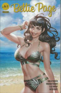 Bettie Page #3 2020 Dynamite Comics GGA Bikini Cover