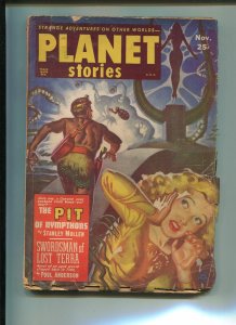 Planet Stories Pulp November 1951- Swordsman of Lost Terra by Paul Anderson G