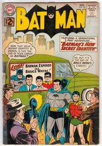 Detective Comics #151 Batman strict VG- 3.5  Batman's New Secret Identity   1962