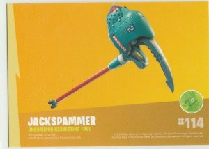 Fortnite Jackspammer 114 Uncommon Harvesting Tool Panini 2019 trading card